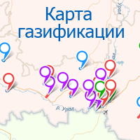 Карта газификации области